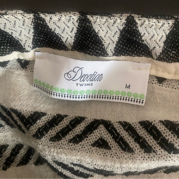 Devotion Twins Ella Black & White Embroidered Tunic Dress Mini M - Picture 12 of 12